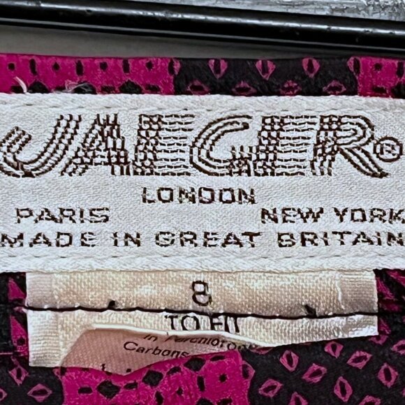 Vintage 70s midi high waist checkered midi pleated skirt - Picture 6 of 12